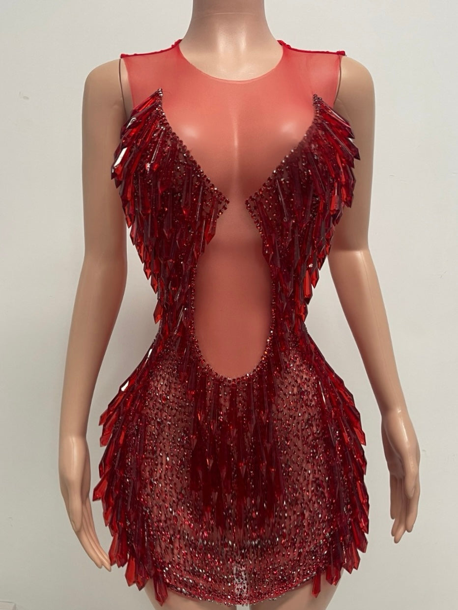 red diamond dress Ruby Diamond – King Rhinestone LLC